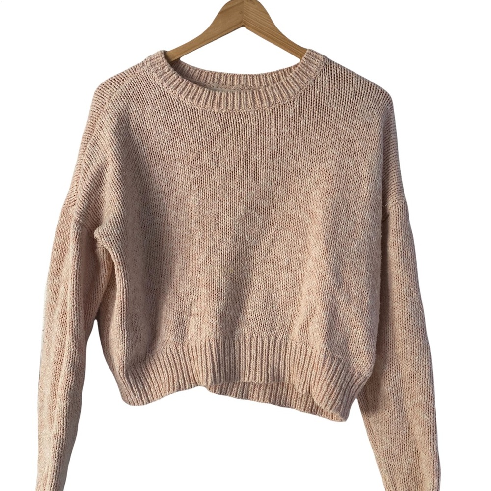 Cropped cotton sweater - Small